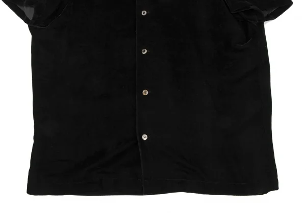 COMME des GARCONS NOIR Velor Round Collar Short Sleeve Shirt K-132843_009