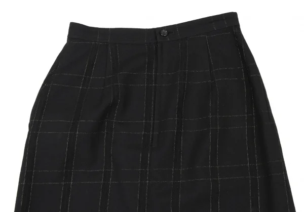 COMME des GARCONS Wool Lame Check Skirt K-132846_011