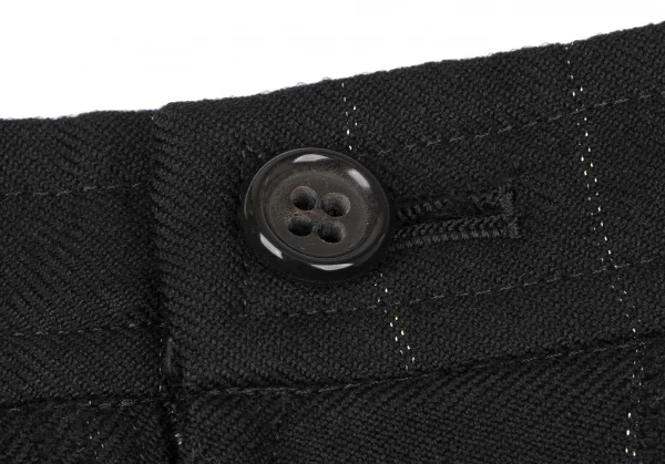 COMME des GARCONS Wool Lame Check Skirt K-132846_012