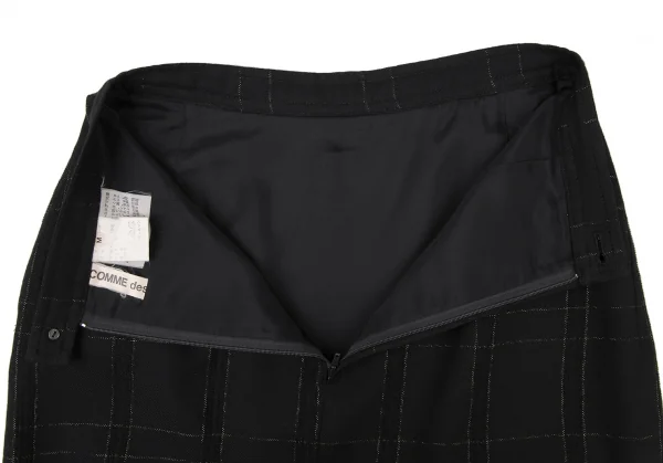 COMME des GARCONS Wool Lame Check Skirt K-132846_013