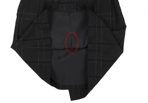 COMME des GARCONS Wool Lame Check Skirt K-132846_014