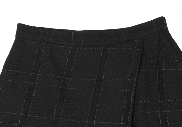 COMME des GARCONS Wool Lame Check Skirt K-132846_004