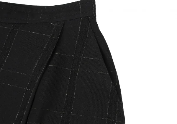 COMME des GARCONS Wool Lame Check Skirt K-132846_005