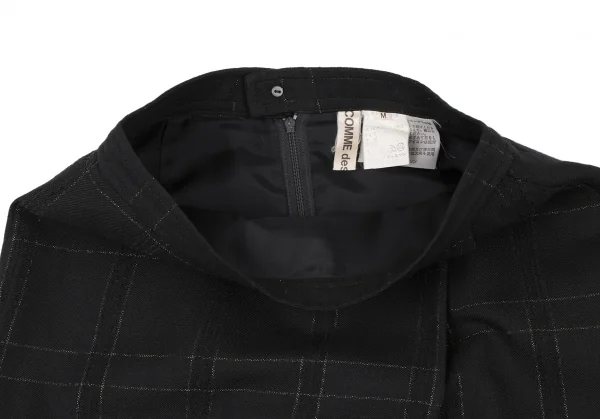 COMME des GARCONS Wool Lame Check Skirt K-132846_006