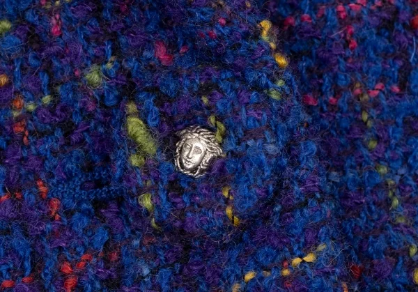 VERSACE JEANS COUTURE/メデューサ 刺繍 マルチカラー ヴェルサーチ ジーンズクチュールVERSACE JEANS COUTURE