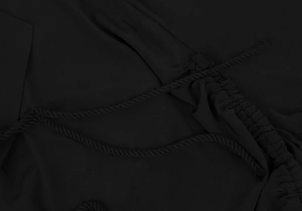 B Yohji Yamamoto FEMME Acetate Poly Toggle Button Shirt Coat K-132941_006