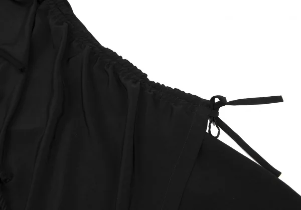 B Yohji Yamamoto FEMME Acetate Poly Toggle Button Shirt Coat K-132941_012