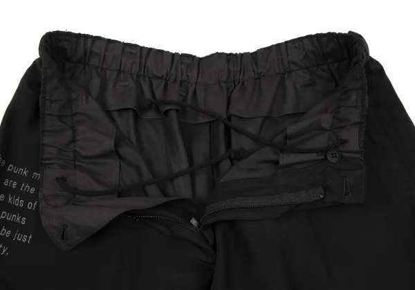 Yohji Yamamoto collections Printed Silk Dropped Crotch Pants K-132944_006