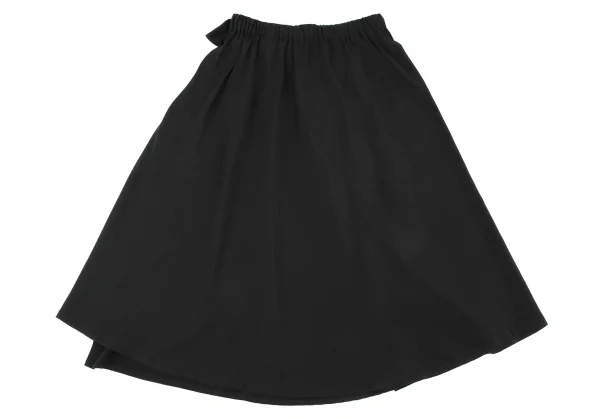 yhoji yamamoto ヨウジヤマモト コレクションスカート　黒 ヨウジヤマモトファムYohji Yamamoto FEMME ウールしつけ