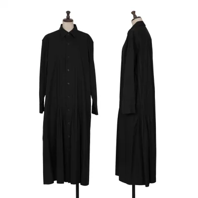 Yohji Yamamoto FEMME Pleated Long Shirt Dress