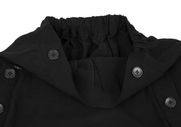 リミフゥLIMI feu フロントフラップワイドサルエルパンツ 黒2 K-132986_005