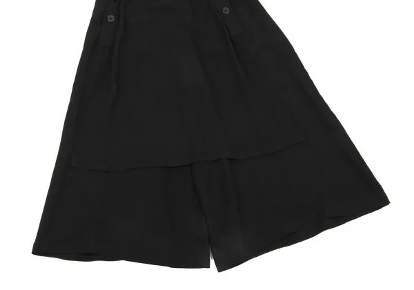 リミフゥLIMI feu フロントフラップワイドサルエルパンツ 黒2 K-132986_007