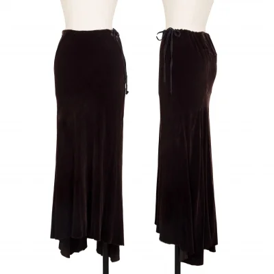 ANN DEMEULEMEESTER Wool Velor Skirt