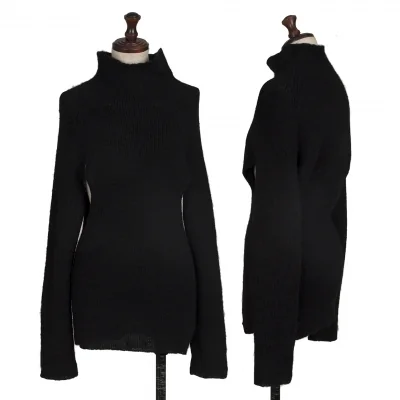 Yohji Yamamoto FEMME Side Cutting Alpaca Knit Sweater