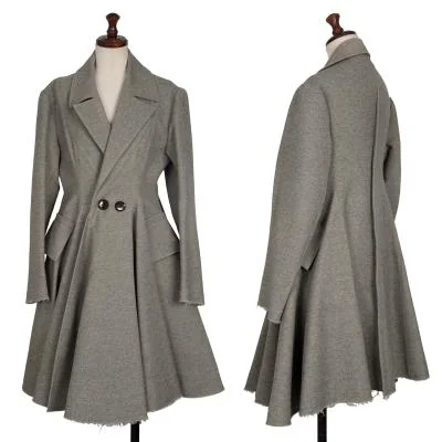 Yohji Yamamoto FEMME Wool Waist Shape Coat