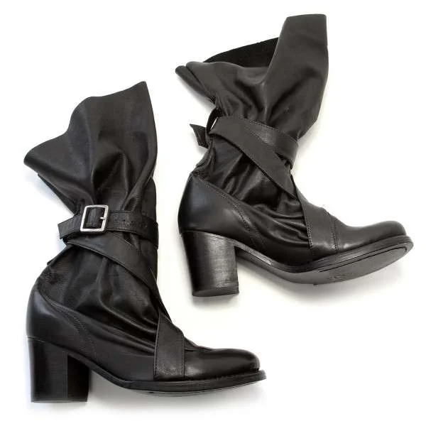 "SALE" ZUCCA Leather boots K-9655_002