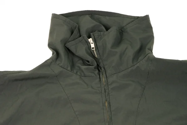 ワイズY's 製品染めダブルジップフロントシャツワンピース 緑1 K-133092_004