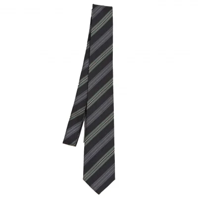 COMME des GARCONS HOMME Regimental Silk Tie