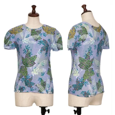 ISSEY MIYAKE me 20th Anniversary Leaf Printed Pleats T-shirt