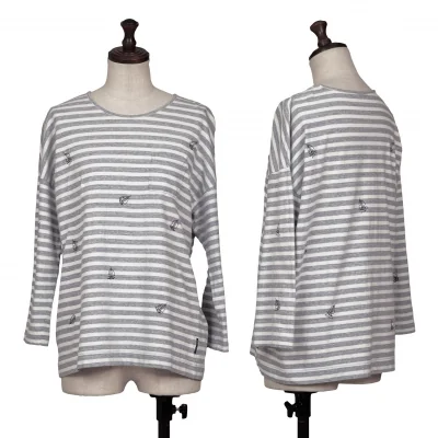 NON NO Mademoiselle NON NON Yacht Embroidery Striped T Shirt