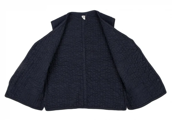 イッセイミヤケ ハートISSEY MIYAKE HaaT 刺し子ベスト 紺M位