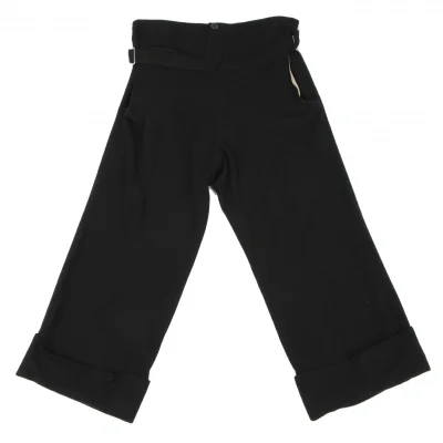 Yohji Yamamoto NOIR Wool Belted Front Open Double Pants