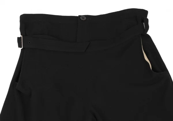 Yohji Yamamoto NOIR Wool Belted Front Open Double Pants K-133231_003