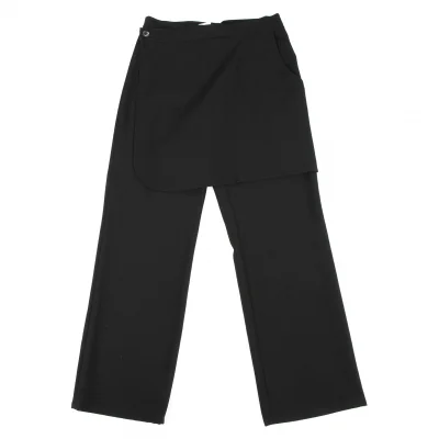 Yohji Yamamoto NOIR Wool Gabardine Front Wrap Pants