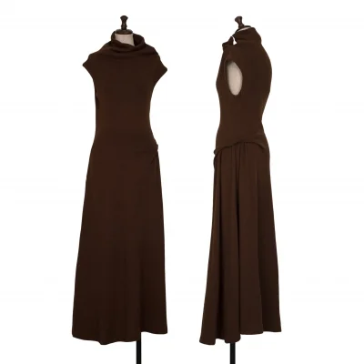 Yohji Yamamoto NOIR Wool Nylon Sleeveless Knit Dress