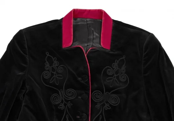 KENZO Cotton Rayon Embroidery Design Velour Jacket K-133249_003