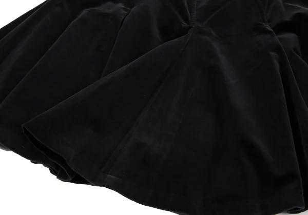 KENZO Cotton Rayon Velour Flare Skirt K-133250_010