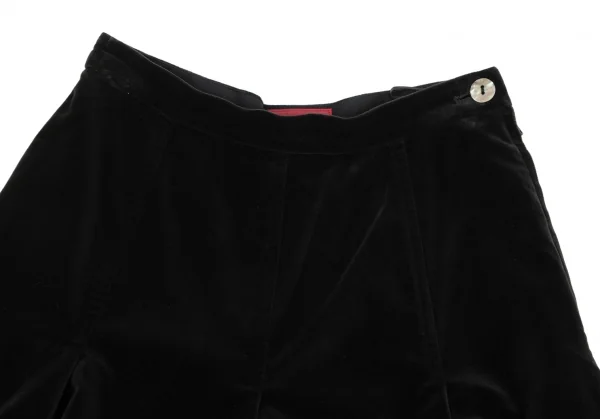 KENZO Cotton Rayon Velour Flare Skirt K-133250_003