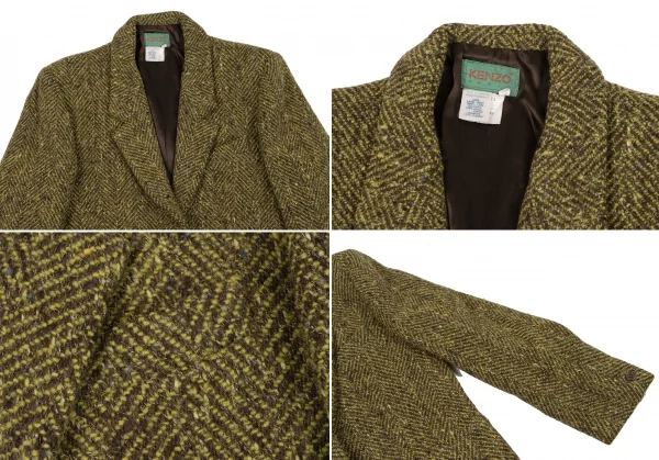 KENZO Wool Herringbone Woven Jacket K-133252_003