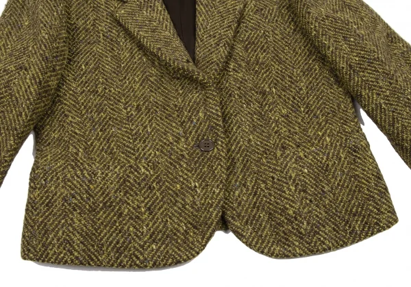 KENZO Wool Herringbone Woven Jacket K-133252_006