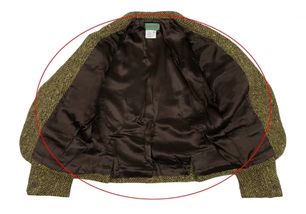 KENZO Wool Herringbone Woven Jacket K-133252_009