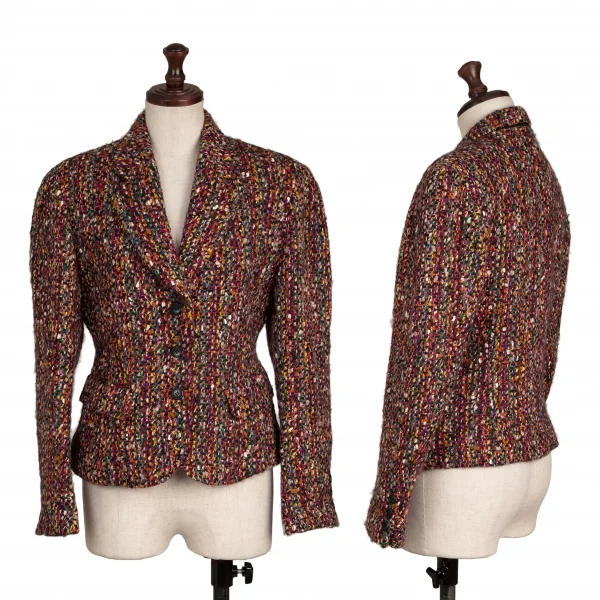 KENZO Wool Colorful Woven Jacket Multi-Color S K-133253_001