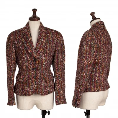 KENZO Wool Colorful Woven Jacket