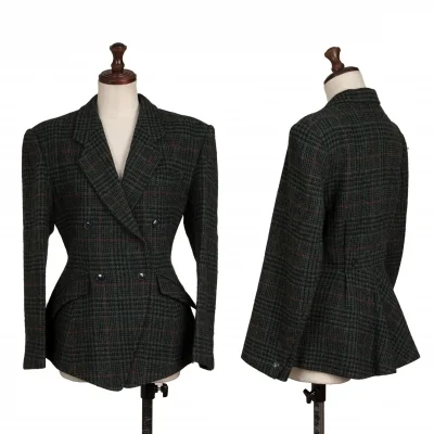 KENZO Wool Houndstooth Woven Jacket
