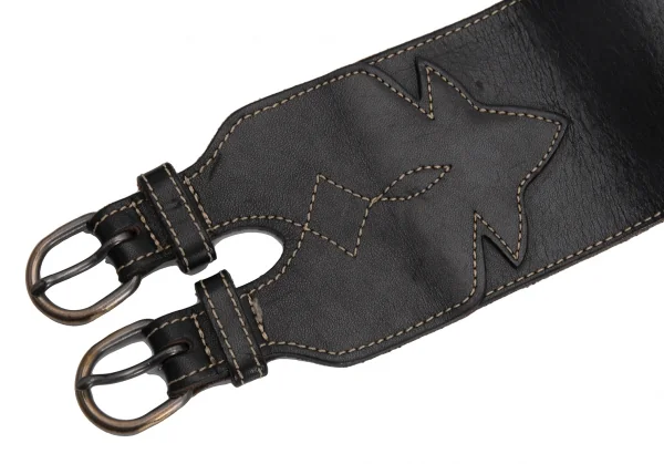 KENZO Stitch Design Leather Double Belt K-133265_004