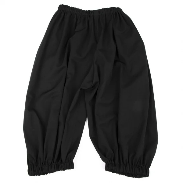 23AW コムコム　コムデギャルソン　バルーンワイドパンツ　黒　S  ウール コムコム コムデギャルソンCOMME des GARCONS 製品染めウール