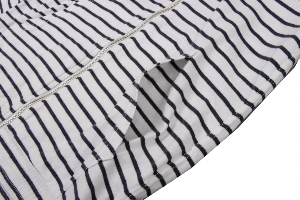 アイ ジュンヤワタナベ マン コムデギャルソンeYe JUNYA WATANABE MAN COMME des GARCONS切替ボーダージップフーディー 白紺M K-133276_012