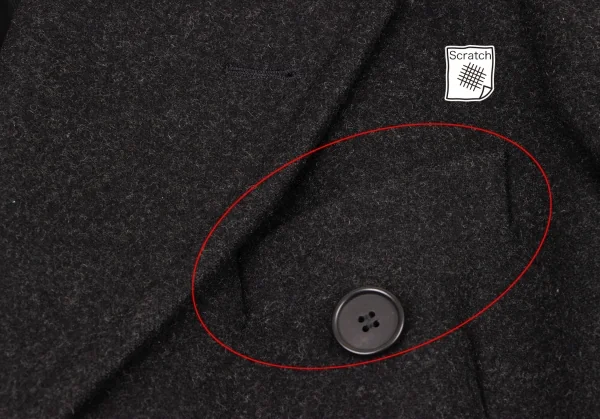 エンポリオアルマーニEMPORIO ARMANI ウールダブルロングコート 黒L位 K-133290_005