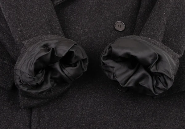 エンポリオアルマーニEMPORIO ARMANI ウールダブルロングコート 黒L位 K-133290_008