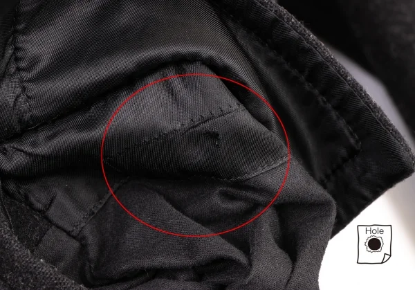 エンポリオアルマーニEMPORIO ARMANI ウールダブルロングコート 黒L位 K-133290_011