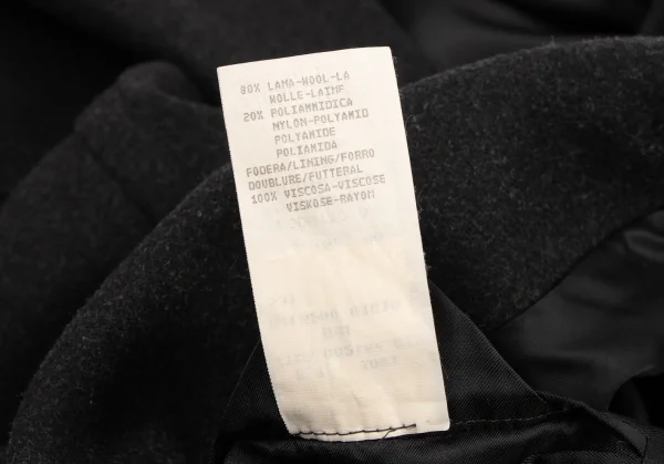 エンポリオアルマーニEMPORIO ARMANI ウールダブルロングコート 黒L位 K-133290_018