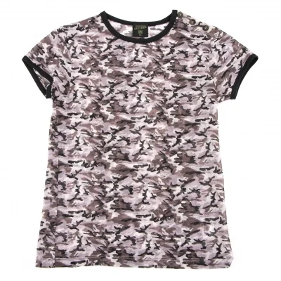 Jean Paul GAULTIER HOMME Camouflage Shoulder Button T-Shirt