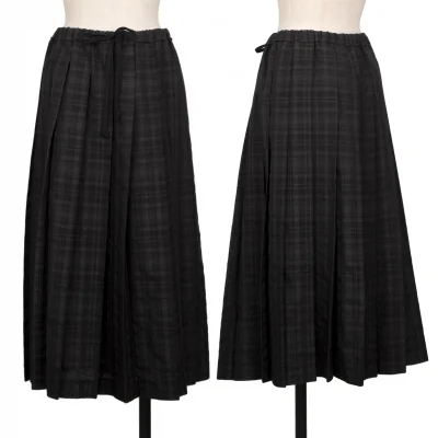 tao Check Pleats Skirt