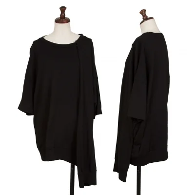 Y's Neck Button Oversized T-Shirt