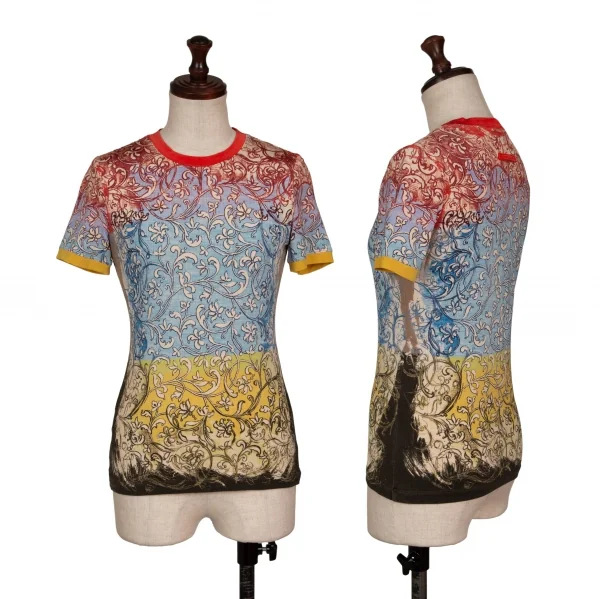 Jean-Paul GAULTIER FEMME Multicolor Floral Print T Shirt Multi-Color 40 K-133346_001