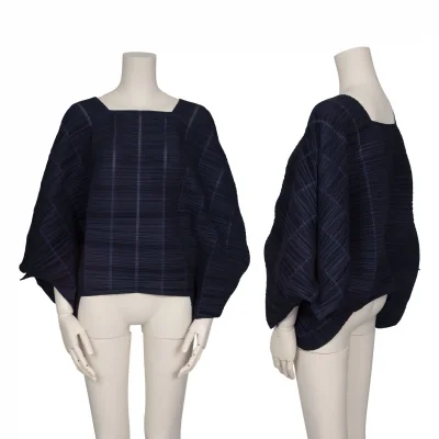 PLEATS PLEASE Pleated Poncho T Shirt